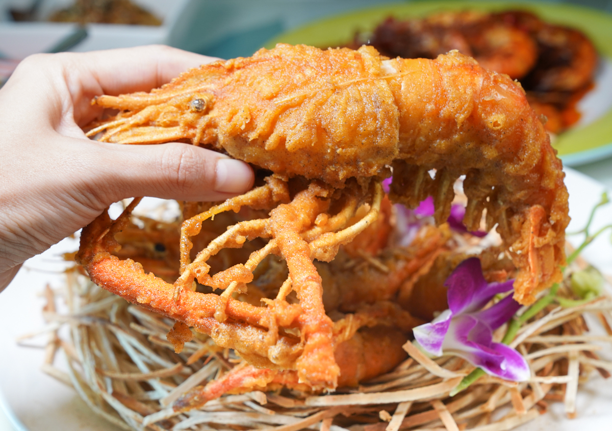 [屏東]黃金蝦無毒泰國蝦餐廳-吮指好吃屏東蝦餐廳!超好停車x小朋友玩瘋旋轉木馬、小火車 @美食好芃友