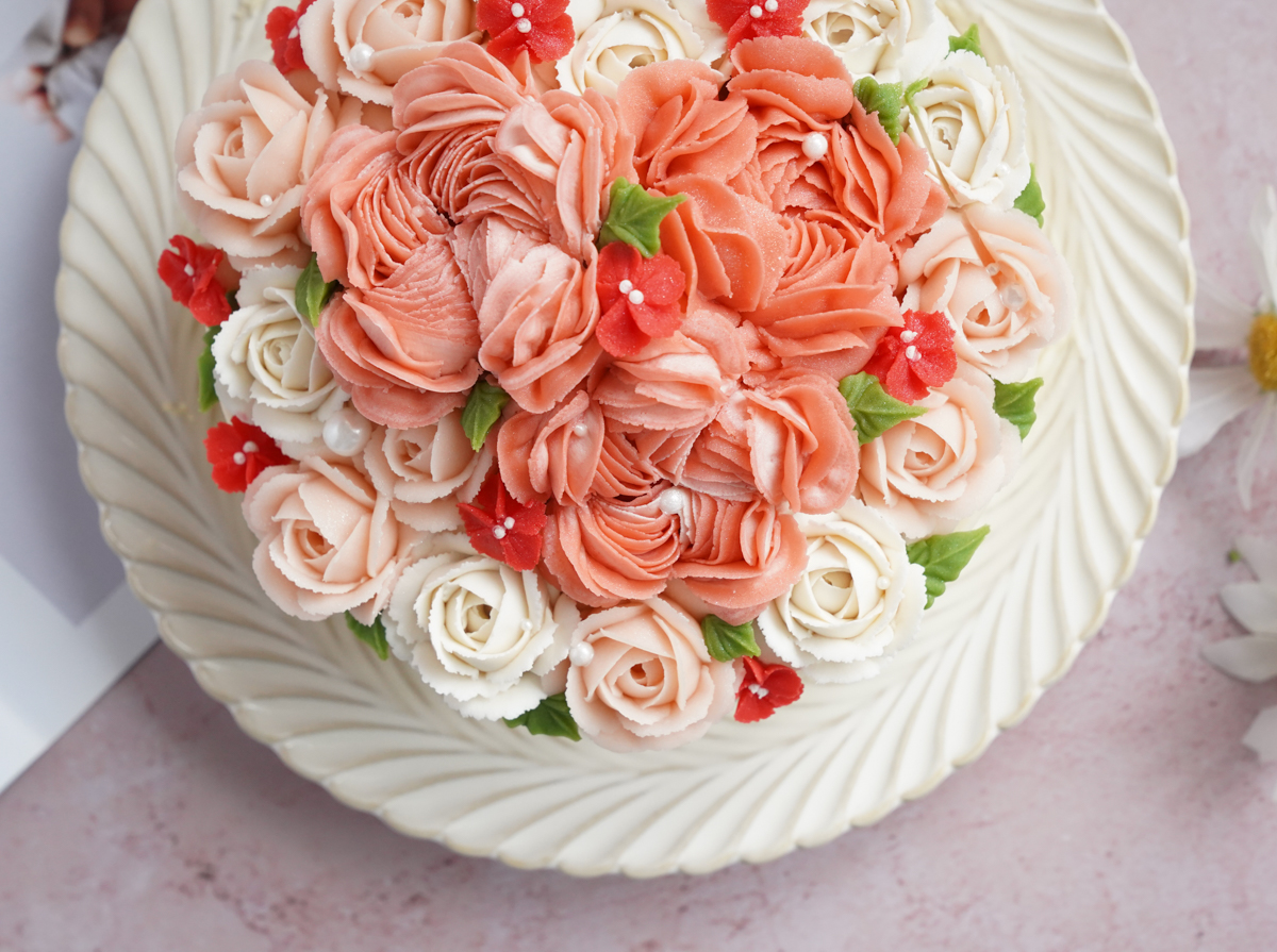 [高雄客製蛋糕推薦]仙女的蛋糕 Fairy Cake-超夢幻韓式裱花蛋糕!告白、求婚、高雄生日蛋糕都可以 @美食好芃友