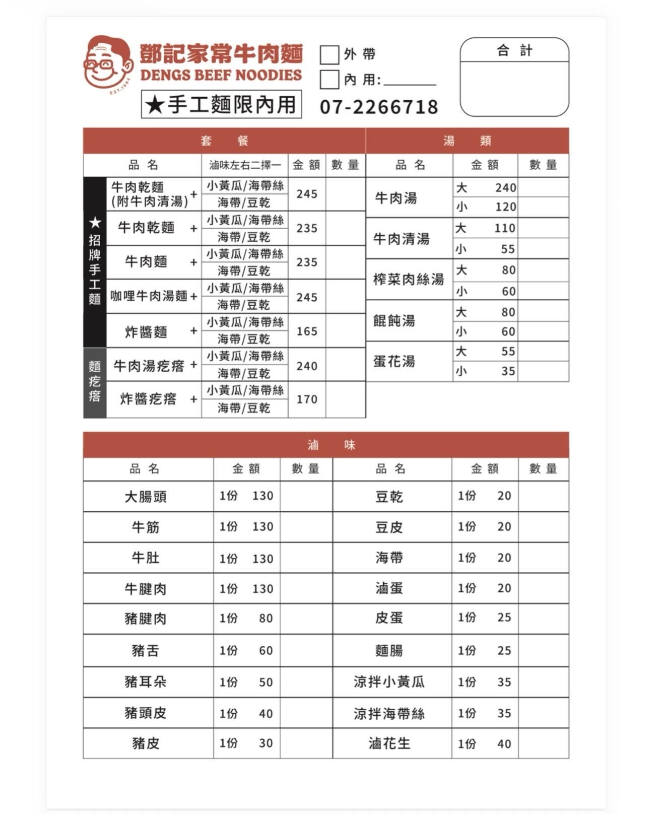 [高雄]鄧記家常牛肉麵-40年老牌高雄麵店!被牛肉麵耽誤的好吃炸醬麵~必點限量手工粗麵 @美食好芃友（芃芃）