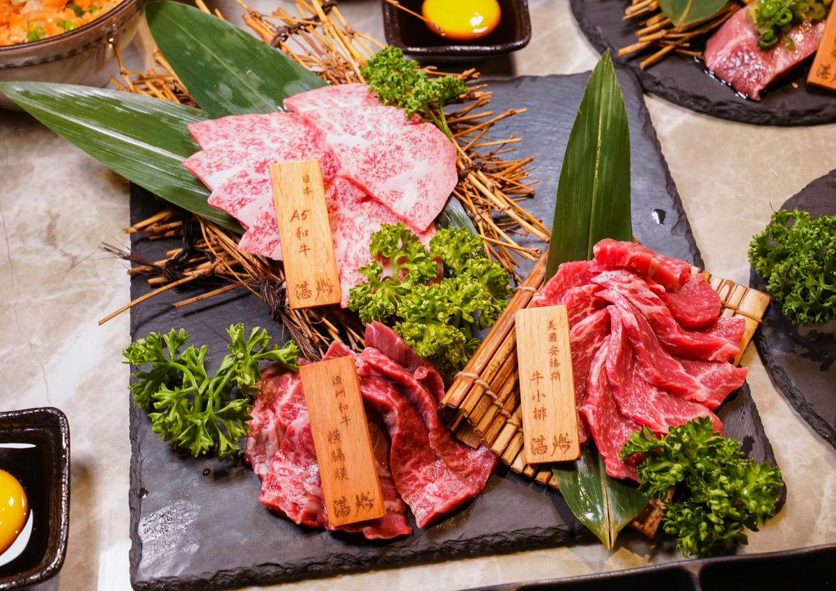 [高雄美食]湛燃燒肉 Yakiniku Azure-人氣高檔高雄燒肉店!一吃愛上的日本A5和牛、生鮭魚麵 @美食好芃友