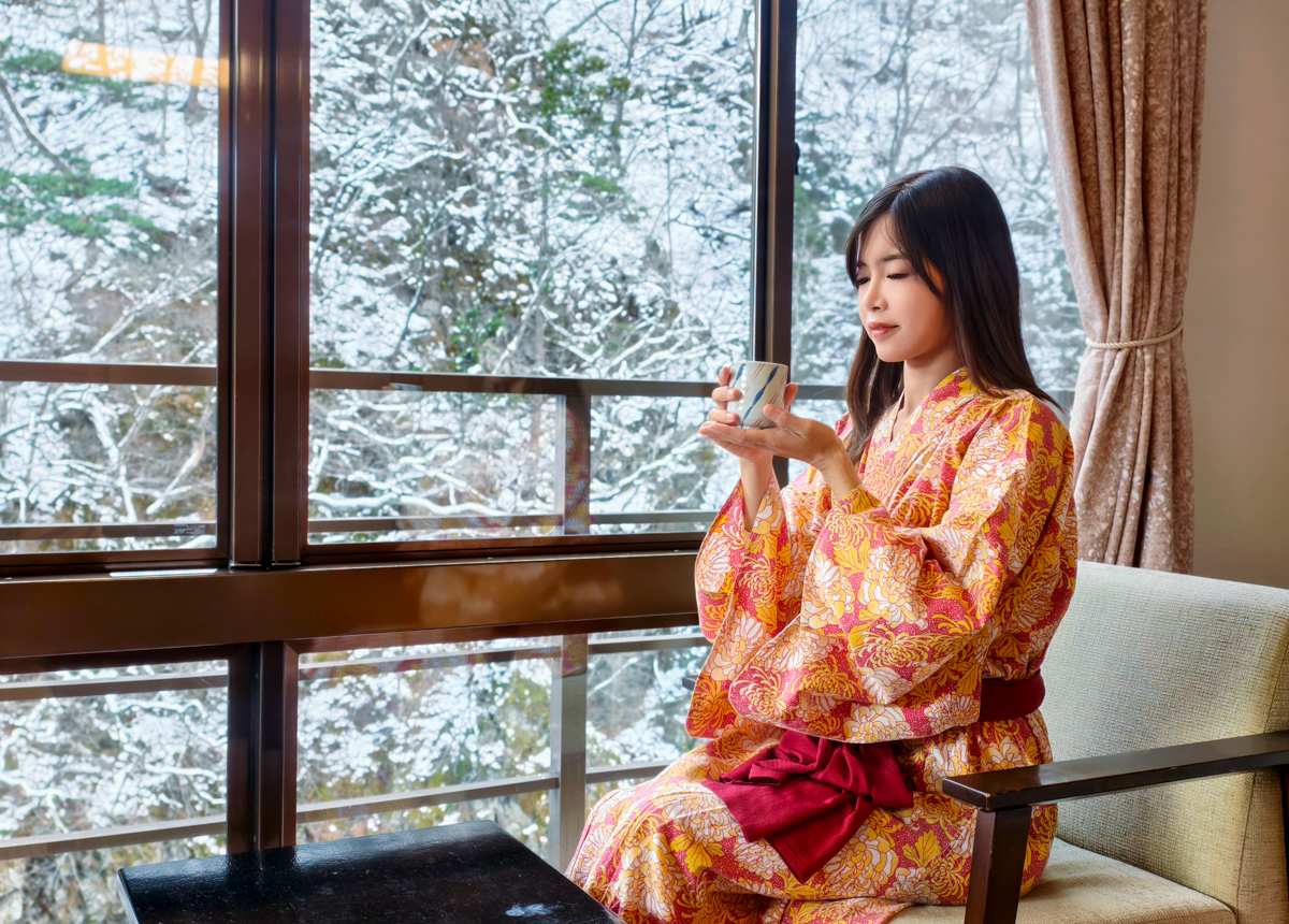 [栃木住宿]湯之宿松楓樓松屋-絕美個人露天雪景溫泉房!那須鹽原溫泉泡湯＋療癒美食 @美食好芃友