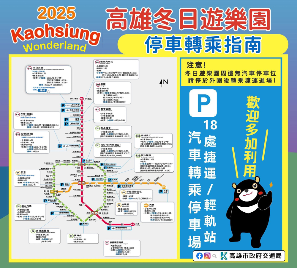 2025高雄燈會吉伊卡哇主燈太可愛!冬日遊樂園活動日期、交通停車資訊 @美食好芃友