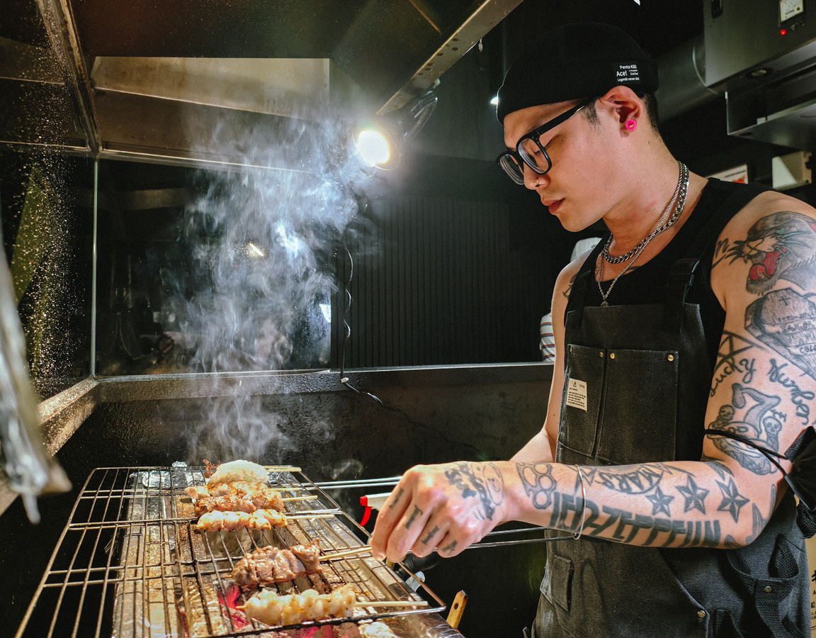 [高雄]墨岩居酒屋-哈瑪星綠地輕軌旁高雄深夜食堂!超帥雙主廚x好吃串燒熱炒 @美食好芃友（芃芃）