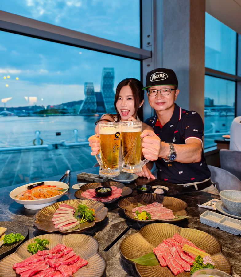 [高雄]1928燒肉總鋪高流海洋店-高流旁最美港景高雄燒肉餐廳!燒肉、壽司、日料統統吃得到 @美食好芃友（芃芃）