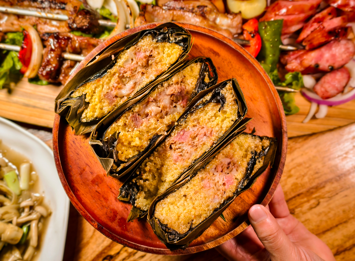 [高雄]打鹿岸原住民人文主題餐廳高流店－高雄流行音樂中心鯨魚堤岸隱藏版原住民餐廳！驚人份量烤肉盤、好吃小米阿拜 @美食好芃友（芃芃）