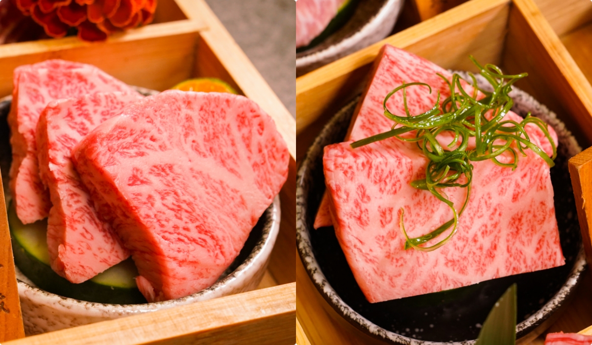 [高雄燒肉推薦]明燒肉文自旗艦店-海鮮控和牛控都來!超有儀式感高雄燒肉無菜單!最扯的雙人帝王蟹燒肉套餐 @美食好芃友（芃芃）