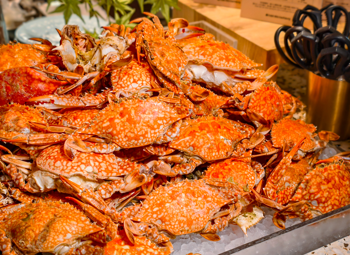 [高雄]高雄日航SERENA全日餐廳-高雄自助餐秋冬吃蟹第一選擇!有爆蛋紅蟳的螃蟹山! @美食好芃友（芃芃）