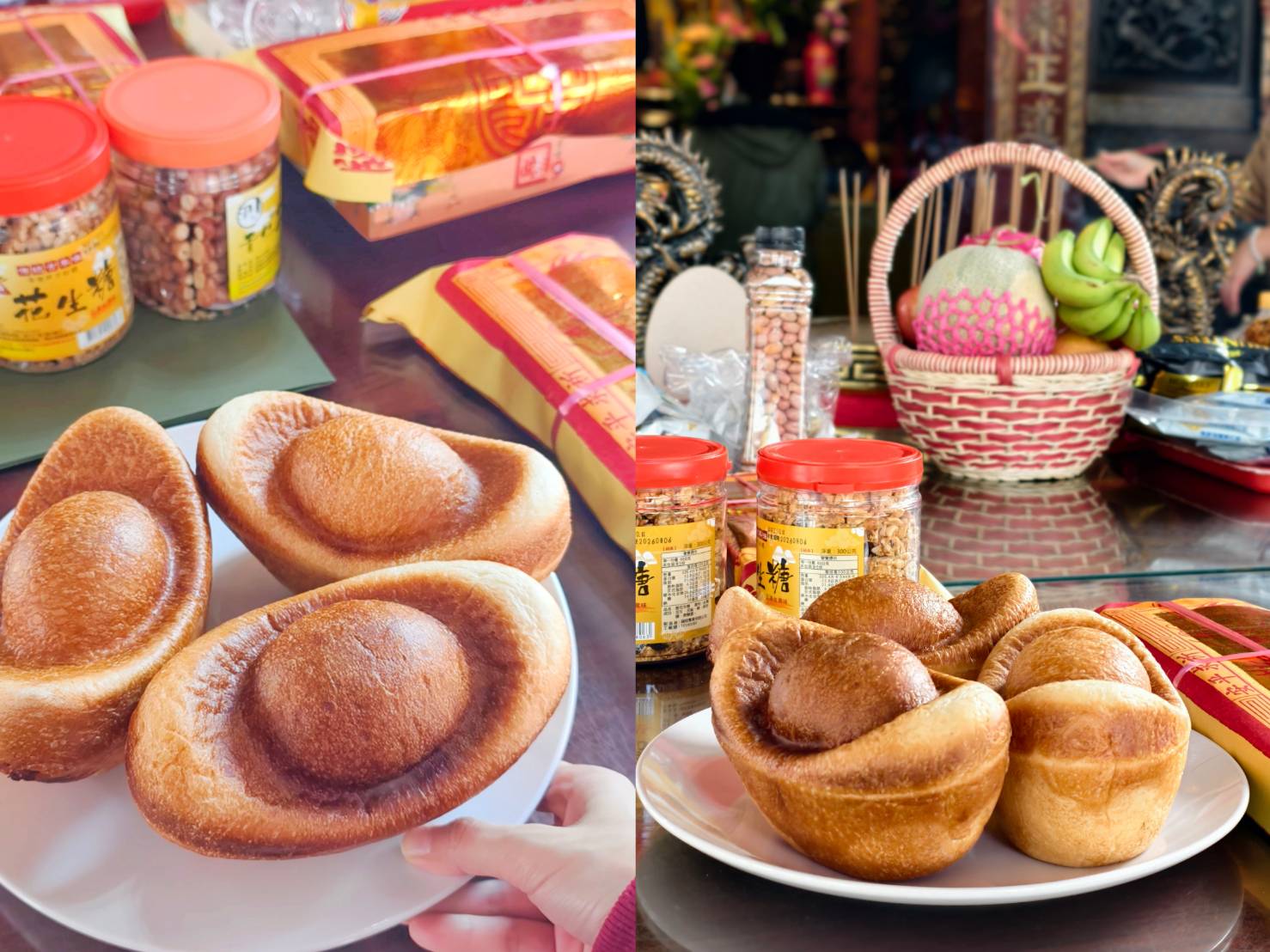 [高雄]新春拜拜送人超喜氣~LA ONE Bakery元寶麵包!每年只賣三個月~ @美食好芃友（芃芃）