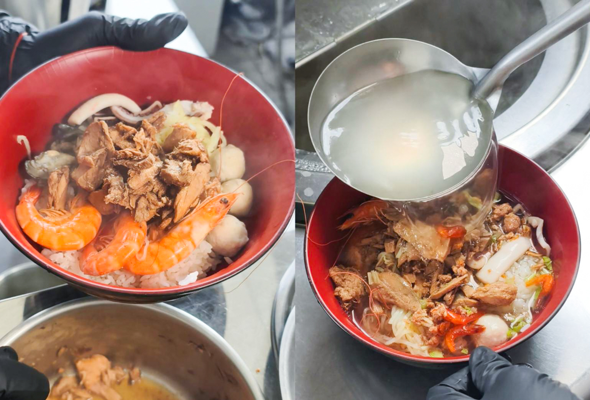 [高雄]丫娥東港海鮮飯湯-豪爽東港大姐家鄉味!鮪魚海鮮料爆出來海鮮飯湯 @美食好芃友（芃芃）