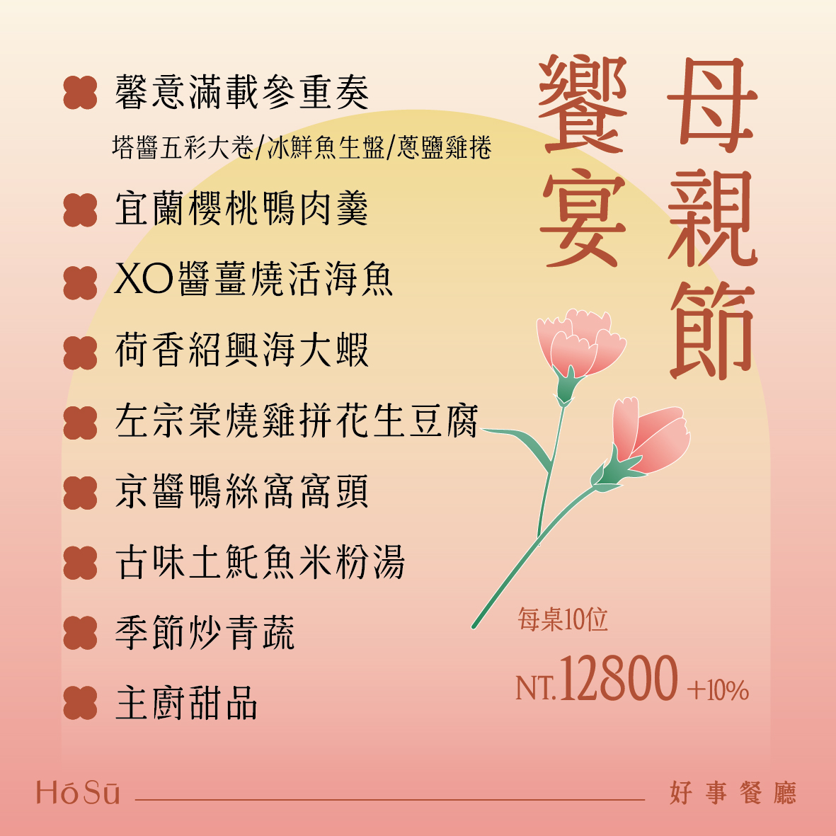 [高雄]好事餐廳2026最強高雄母親節桌菜!顛覆想像的精緻澎湃台味辦桌菜! @美食好芃友（芃芃）