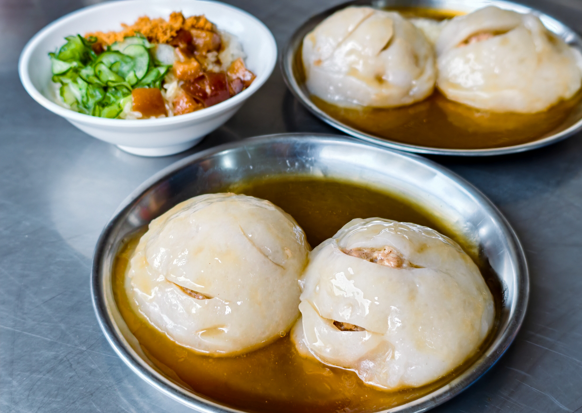 [高雄]哈囉肉圓-哈囉市場起家40年左營肉圓老店!每日磨米、獨特的扎實Ｑ彈蒸肉圓皮! @美食好芃友（芃芃）