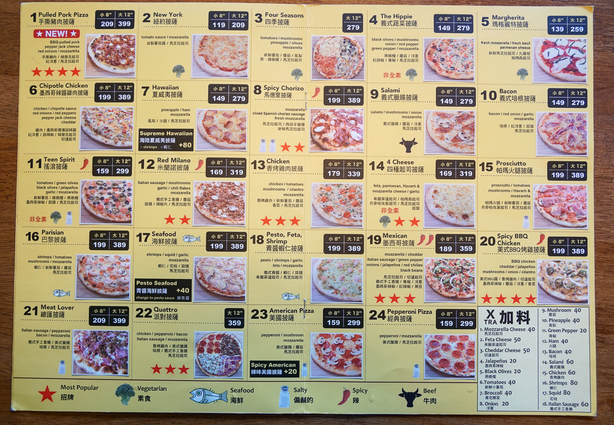 [高雄聚餐推薦]Pizza Rock搖滾披薩(高雄文化店)-外國人也愛的平價薄餅皮義式pizza! @美食好芃友