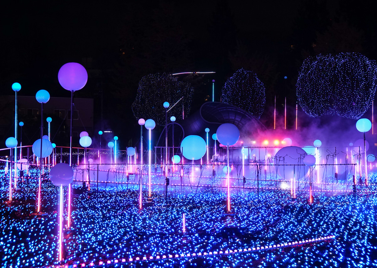 [東京聖誕點燈]六本木Tokyo Midtown2018聖誕點燈~超壯觀!奇幻感宇宙光球 @美食好芃友