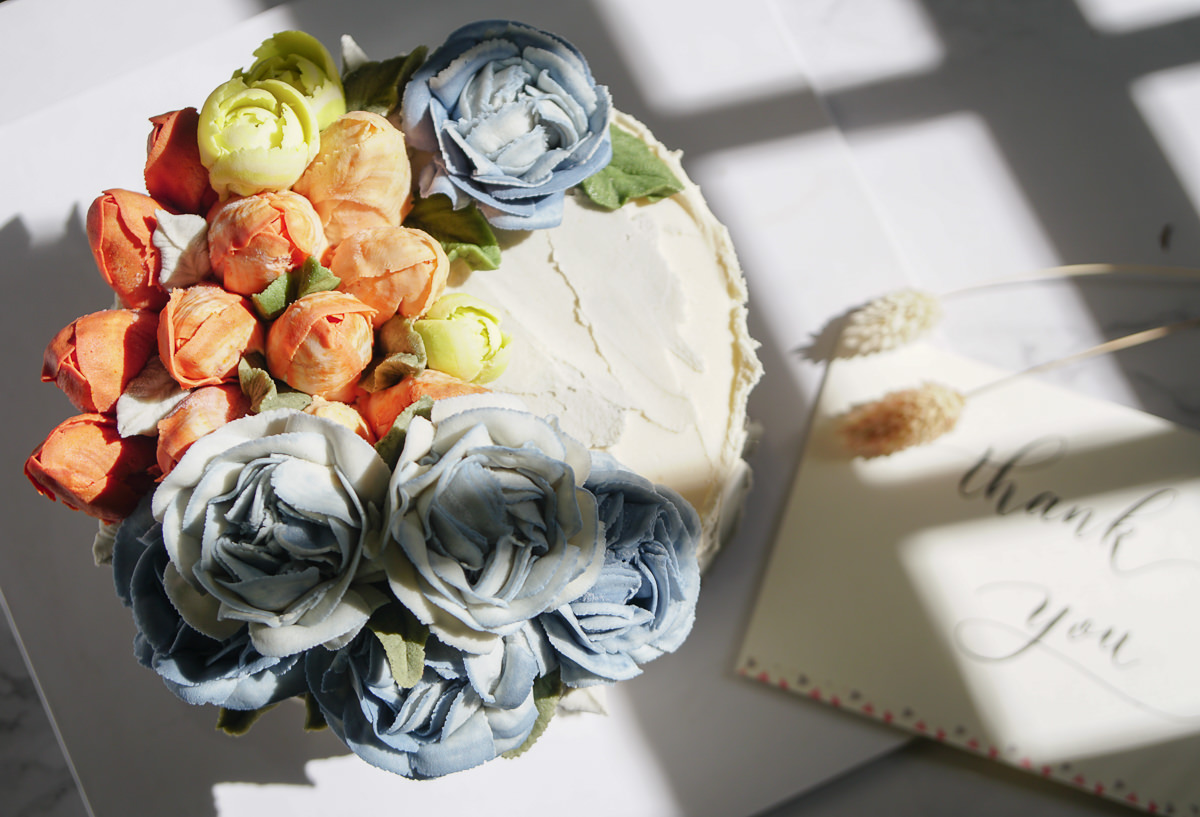 [高雄韓式擠花]Jenny Smile Cake-蛋糕上的夢幻花園~韓式豆沙擠花蛋糕教學/客訂蛋糕推薦 @美食好芃友