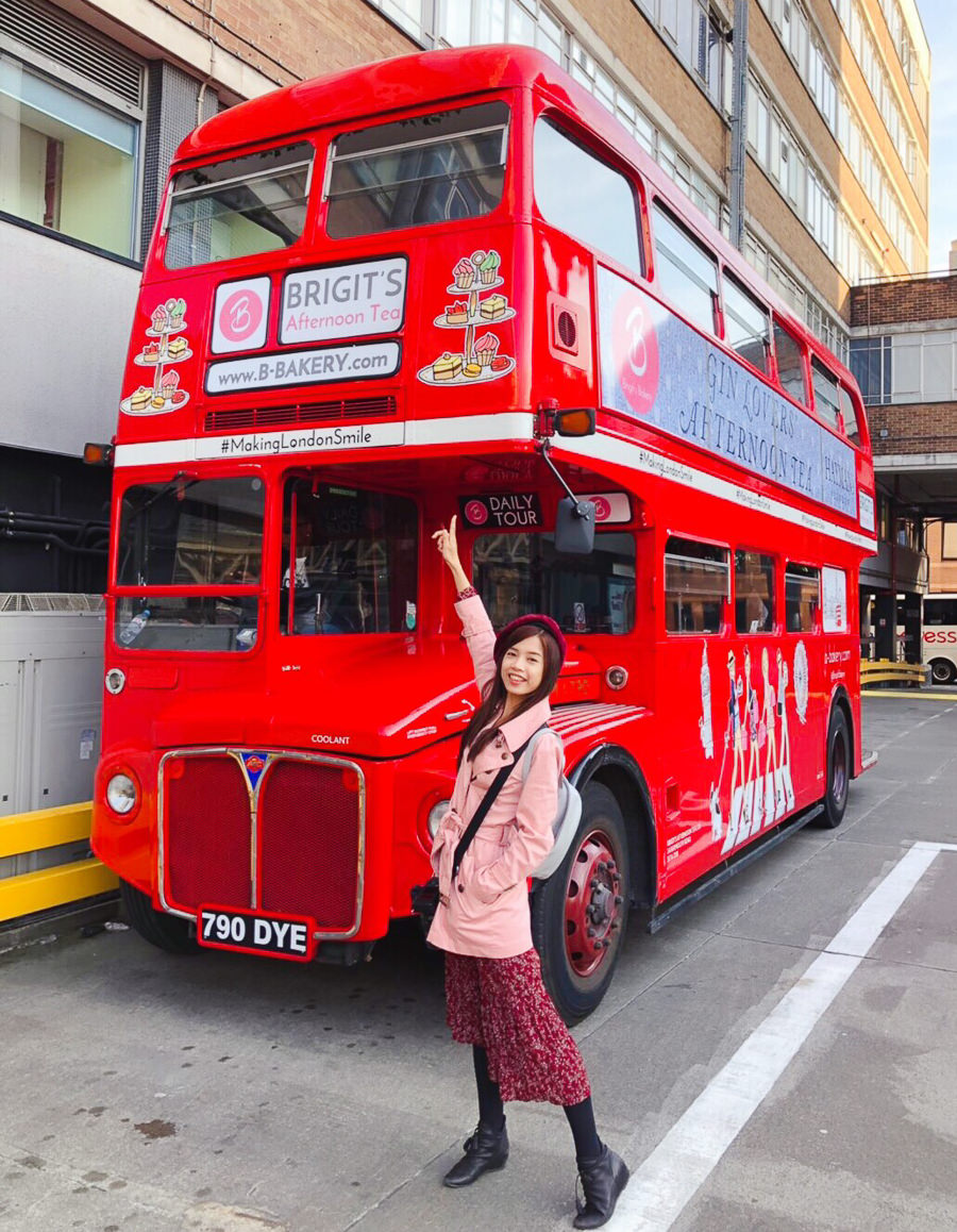 [英國倫敦美食]B Bakery Bus Tour-最華麗倫敦下午茶!帥哥坐陪搭巴士吃浮誇午茶 @美食好芃友