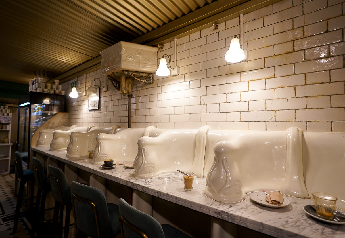 [英國倫敦美食]Attendant Cafe-倫敦復古公廁改裝低調咖啡館!自家烘焙超好喝~ @美食好芃友