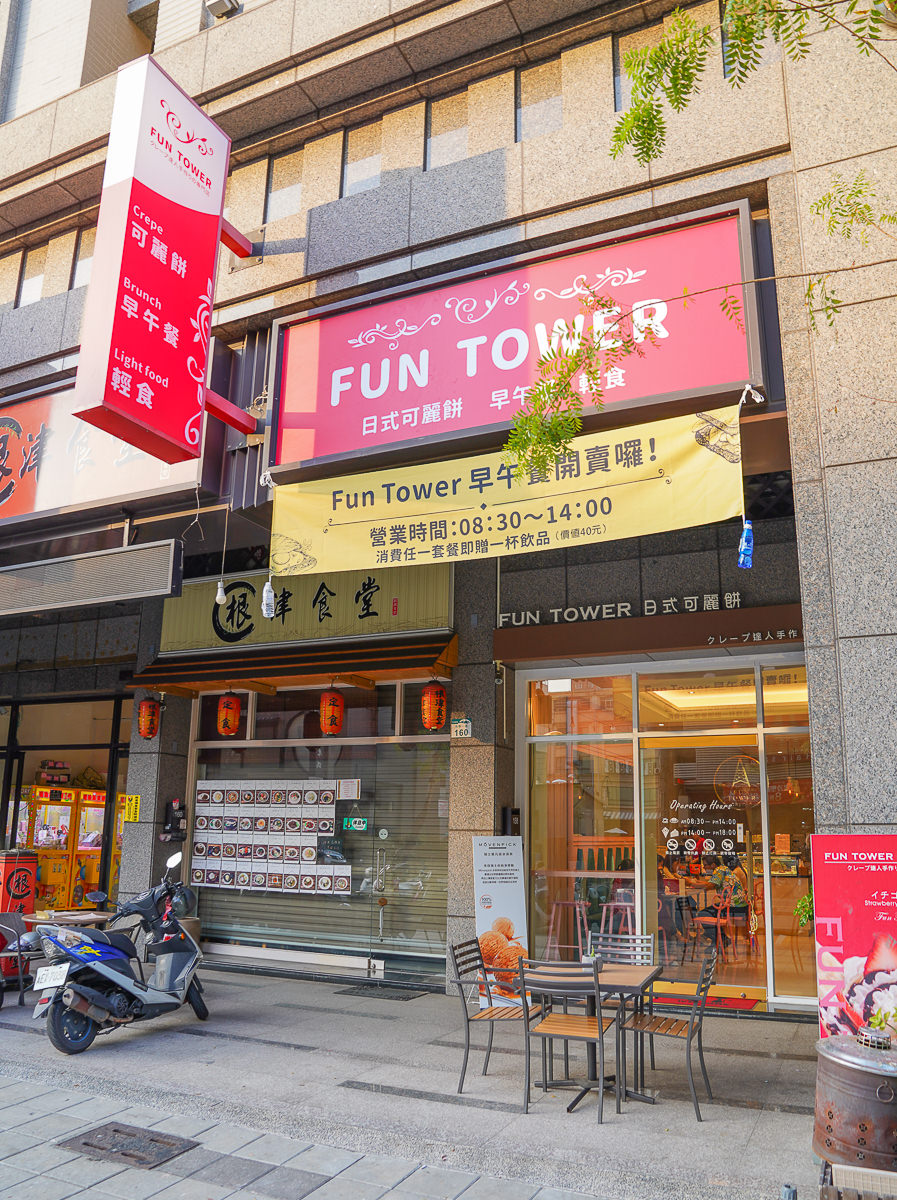 [高雄巨蛋美食]Fun Tower 明華店-全新平價早午餐x華麗可麗餅!超好打卡馬卡龍粉色系空間 @美食好芃友