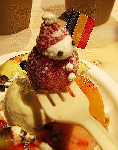 [台北松山]超應景雪人格子鬆餅-MR. PAPA比利時鬆餅專賣店 @美食好芃友
